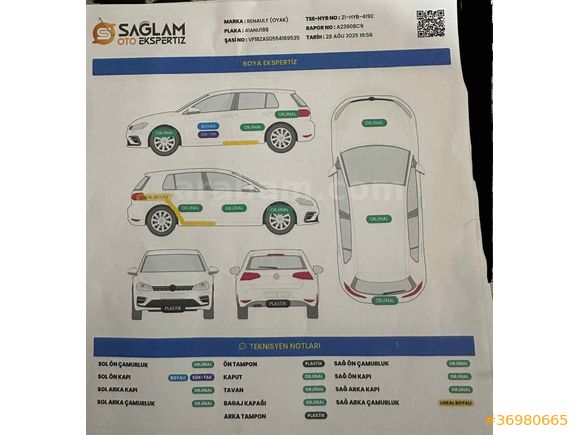 Sahibinden Renault Megane 1.5 dCi Touch Plus 2015 Model 