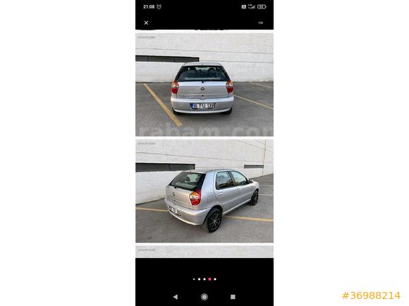 Sahibinden Fiat Palio 1.4 Fire Dynamic Sole 2008 Model