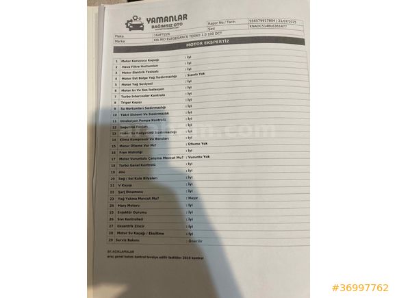 Sahibinden Kia Rio 1.4 CVVT Elegance Tekno 2019 Model 