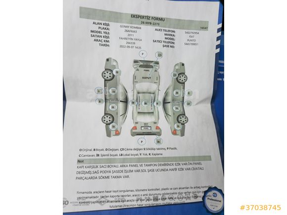 Sahibinden Fiat Punto EVO 1.3 Multijet Active 2011 Model