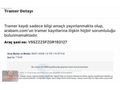 HATASIZ BOYASIZ TRAMERSİZ SERVİS BAKIMLI