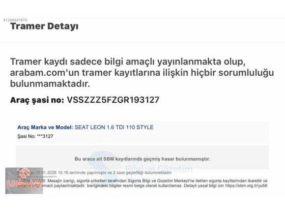 HATASIZ BOYASIZ TRAMERSİZ SERVİS BAKIMLI