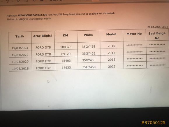memurdan titiz kullanılmış orijinal
