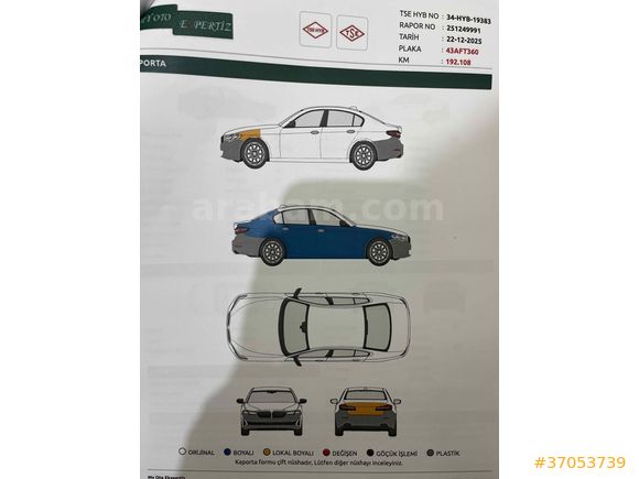 Sahibinden Toyota Corolla 1.6 Terra 2001 Model 