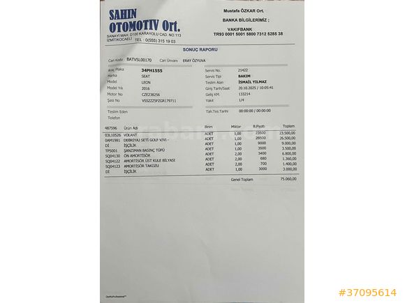 Temiz Seat Leon FR 