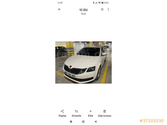 Sahibinden Skoda Octavia 1.0 TSI 82 Binde orijinal Ambition 2018 Model