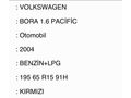 Sahibinden Volkswagen Bora 1.6 Pacific 2004 Model Yalova