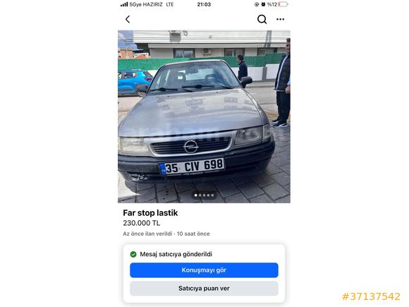 Sahibinden Opel Astra 1.4 GL 1995 Model