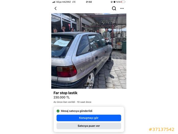 Sahibinden Opel Astra 1.4 GL 1995 Model