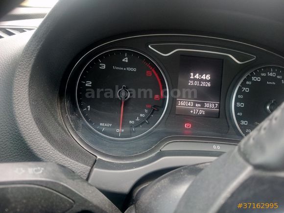 Sahibinden Audi A3 Sedan 1.6 TDI Dynamic 2016 Model İzmir 160.000 km Siyah