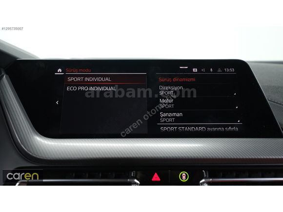 CAREN'DEN HATASIZ M SPORT 50.YIL SHADOW DERİ KOLTUK ISITMA CAM T