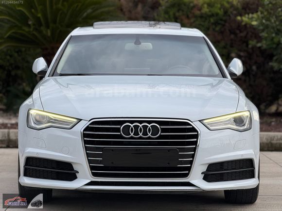 BOYASIZ 2017 AUDI A6 BEYAZ İÇİ BEJ 2.0 TDI 190HP ÇİFT NAVİ+VAKUM