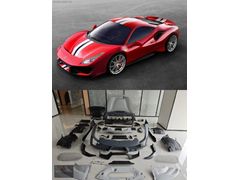SRD GARAJ FERRARİ 488 YÜKSELTME PISTA BODY KİT PP+DRY KARBON