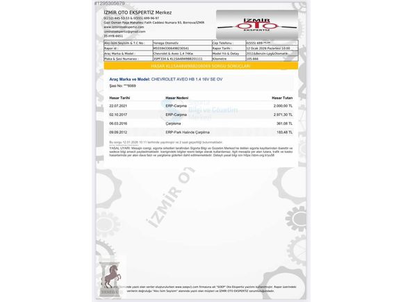 112.000de TAM OTOMATİK BAKIMLI AVEO