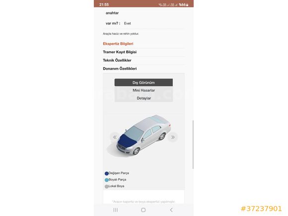 Sahibinden 2020 Model Ford Focus 1.5 TDCi Trend X