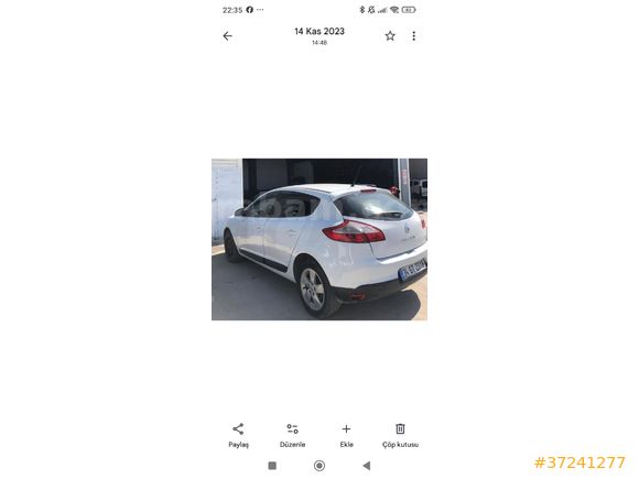 Sahibinden Renault Megane 1.5 dCi Expression 2011 Model