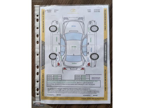 2015 MODEL RENAULT CLİO-TOUCH OTOMATİK VİTES