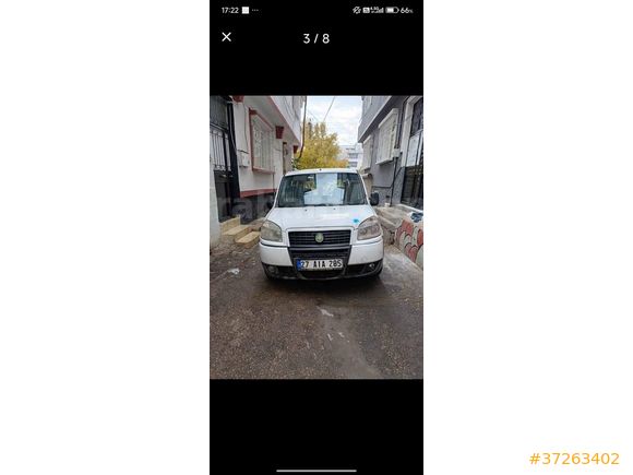 Sahibinden Fiat Doblo Combi 1.4 Active 2007 Model  325.000 km Beyaz