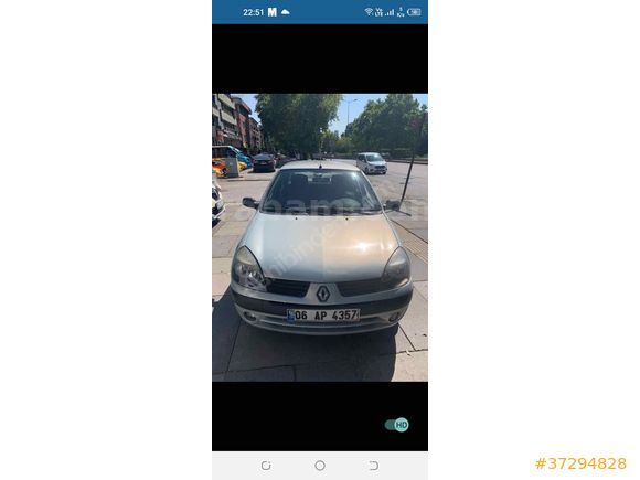 Sahibinden Renault Clio 1.5 dCi Authentique 2004 Model  177600 km Gri