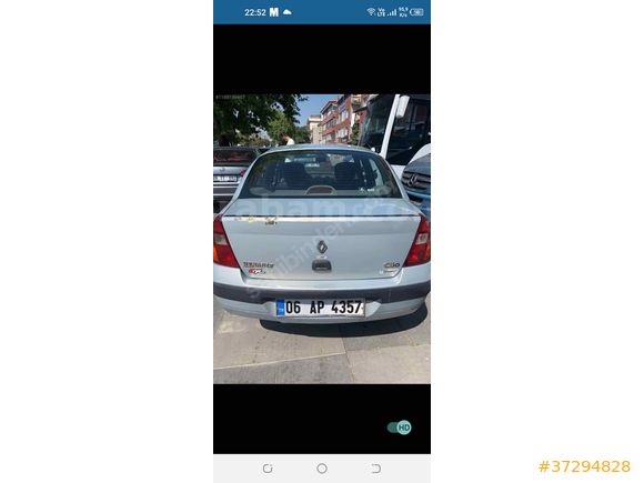 Sahibinden Renault Clio 1.5 dCi Authentique 2004 Model  177600 km Gri