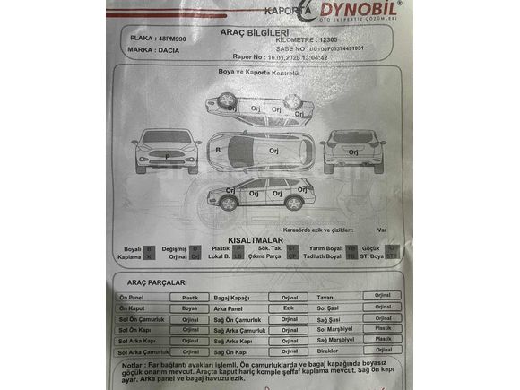 2025/DACİA STEPWAY/1.0 TCE OTOMATİK/EXTREME FULL+FULL
