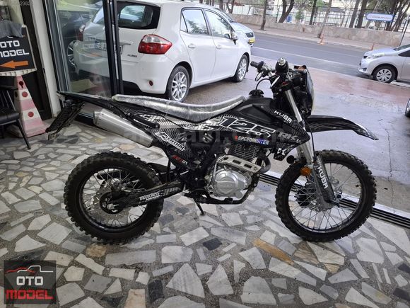 12 TAKSİT 125 cc CROSS SİYAH KUBA RACE PLAKALI RUHSATLI HAZIR
