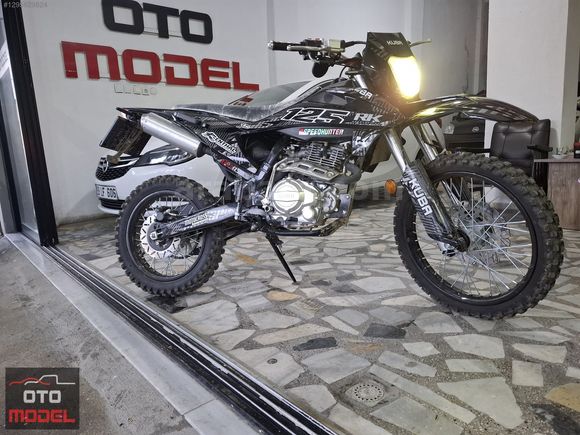 12 TAKSİT 125 cc CROSS SİYAH KUBA RACE PLAKALI RUHSATLI HAZIR