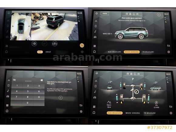 2022 RANGE SPORT D300 MHEV BLACK_MERIDIAN_NAVİ_CARPLAY_MATRİX_DISTRONIC