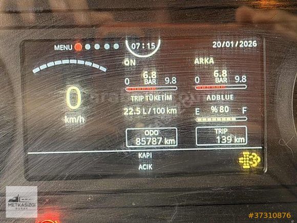 İZGİ OTOMOTİV'DEN 2020 MODEL 85 BİN KM'DE ISUZU DAMPERLİ KAMYON