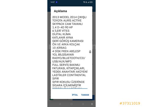 HATASIZ BOYASIZ "29650" KM'DE