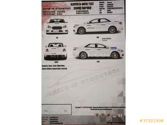 Sahibinden Toyota Corolla 1.4 D-4D Elegant 2008 Model 
