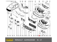 ORİJİNAL MAİS RENAULT CLİO4 ÖN TAMPON BAĞLNTI PRÇASI(620902055R)
