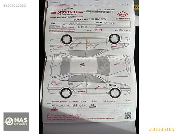 Has Otomotiv'den 2003 E 270D E 2 Paket Full