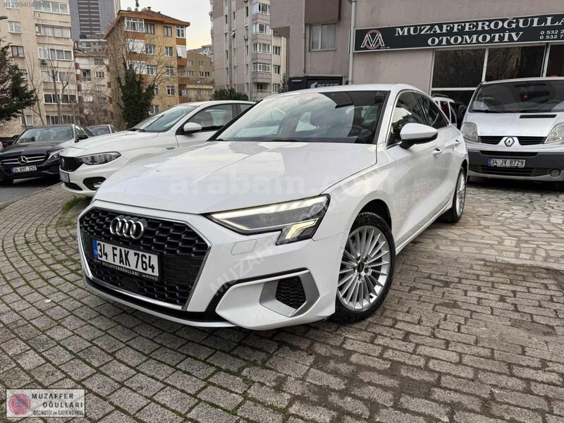 Galeriden Audi A3 Sedan 35 TFSI Advanced 2022 Model İstanbul 59.000 km Beyaz