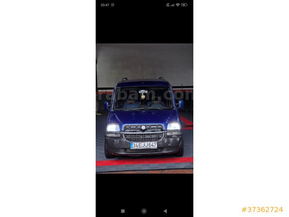 Sahibinden Fiat Doblo Cargo 1.9 D SX 2001 Model  340.000 km Mavi