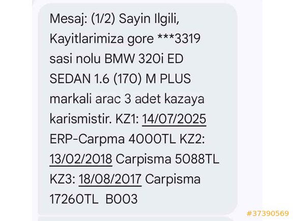 Sahibinden BMW 3 Serisi 320i ED M Plus 2015 Model 