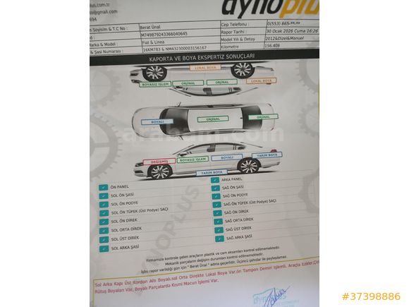 Öğretmenden Fiat Linea 1.3 Multijet Active Plus 2012 Model