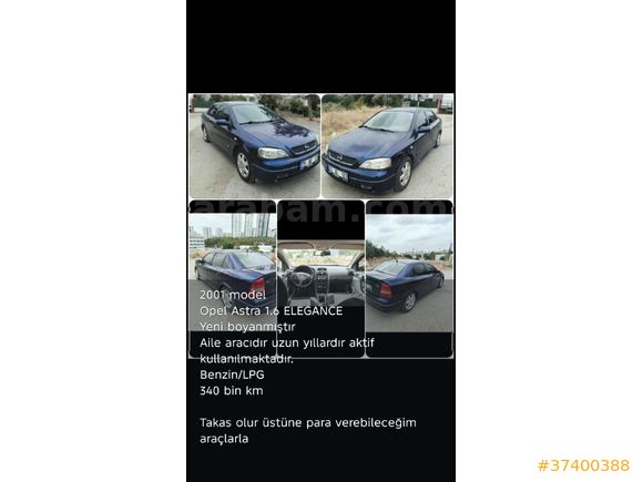 Opel Astra 1.6 Elegance 2001 Model