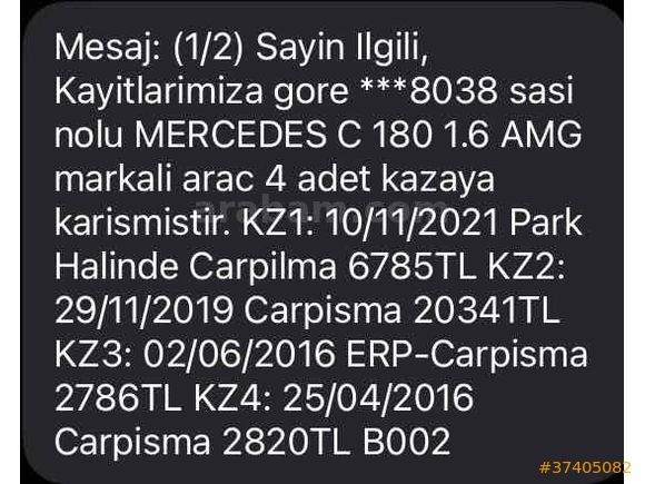 Memurdan Temiz C180 AMG