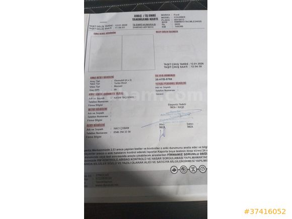 Sahibinden Ford Tourneo Courier 1.6 TDCi Titanium Plus 2020 Model