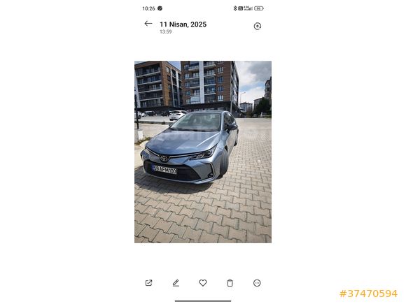 Sahibinden Toyota Corolla 1.5 Dream 2022 Model içinde sigara dahi içilmesi sıfırdan farksı