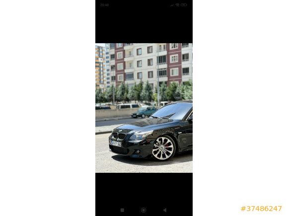 Sahibinden BMW 5 Serisi 520d Sport 2008 Model  396.000 km Siyah