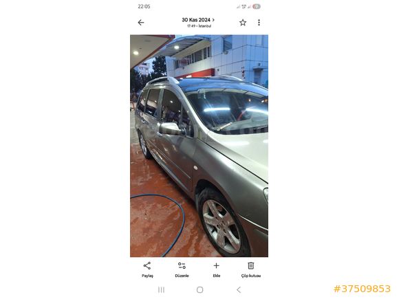 Sahibinden Peugeot 307 1.6 Pack 2003 Model