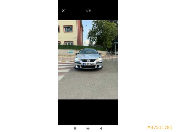 Sahibinden Volkswagen Golf 1.6 FSi midline 2007 Model  155.000 km Gri (Gümüş)