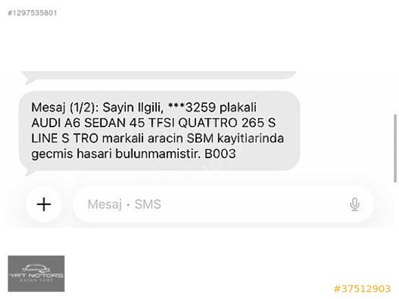 YRT | 90 BİN KM DE AUDİ A6 HATASIZ 2023 MATRİX İÇİ TABA Ş.TAKİP