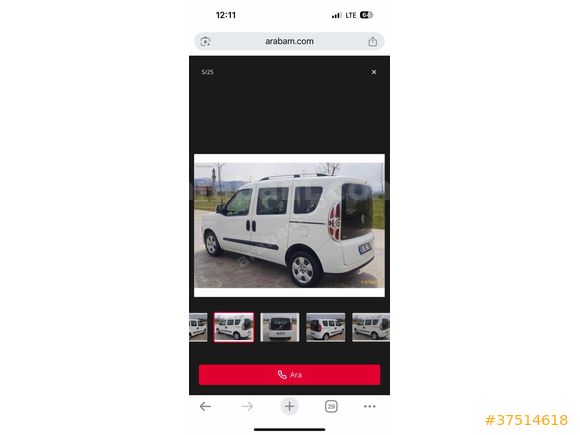 Sahibinden Fiat Doblo Combi 1.3 Multijet Maxi Dynamic 2013 Model  263.000 km Beyaz