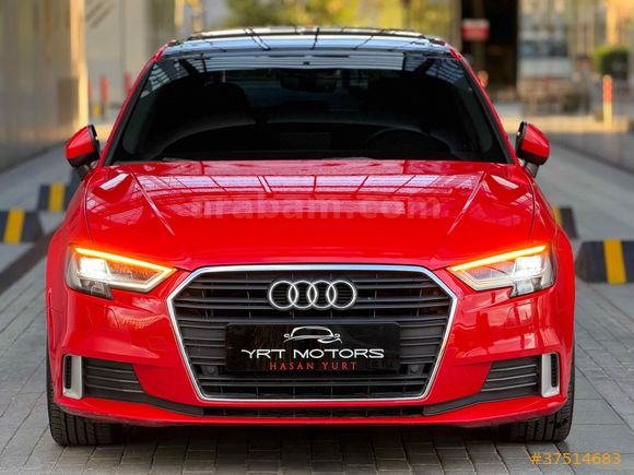 YRT | DÜŞÜK KM BOYASIZ AUDİ A3 KIRMIZI RENK CAM TAVAN DIŞ S LİNE