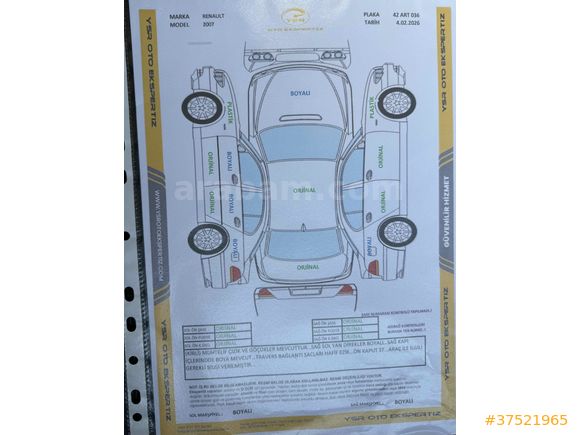 Sahibinden Renault Megane 1.5 dCi Authentique 2007 Model Konya