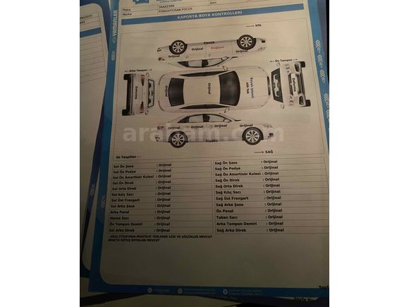 FORD FOCUS Full Yetkili  Mk 3.5  1.5 TDCI F1 otomatik park 4K 120 ps 