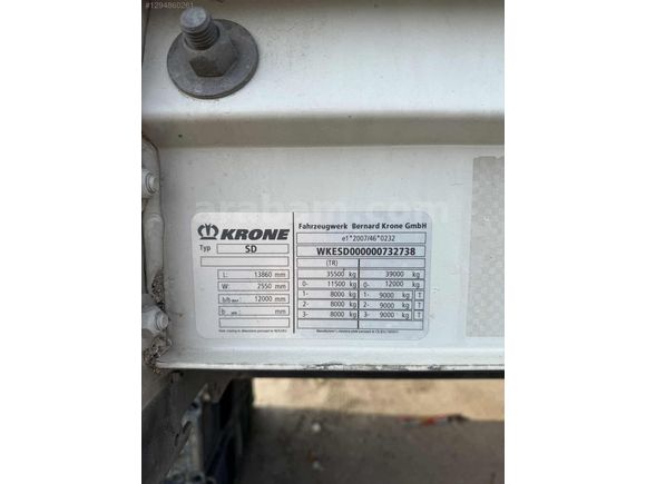 AYD MOTORS'dan KRONE Kayar Çatı Kayar Perde BPW Dingil